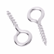 Skrueøskner. Sølvfarvet. 13 mm. 25 stk.